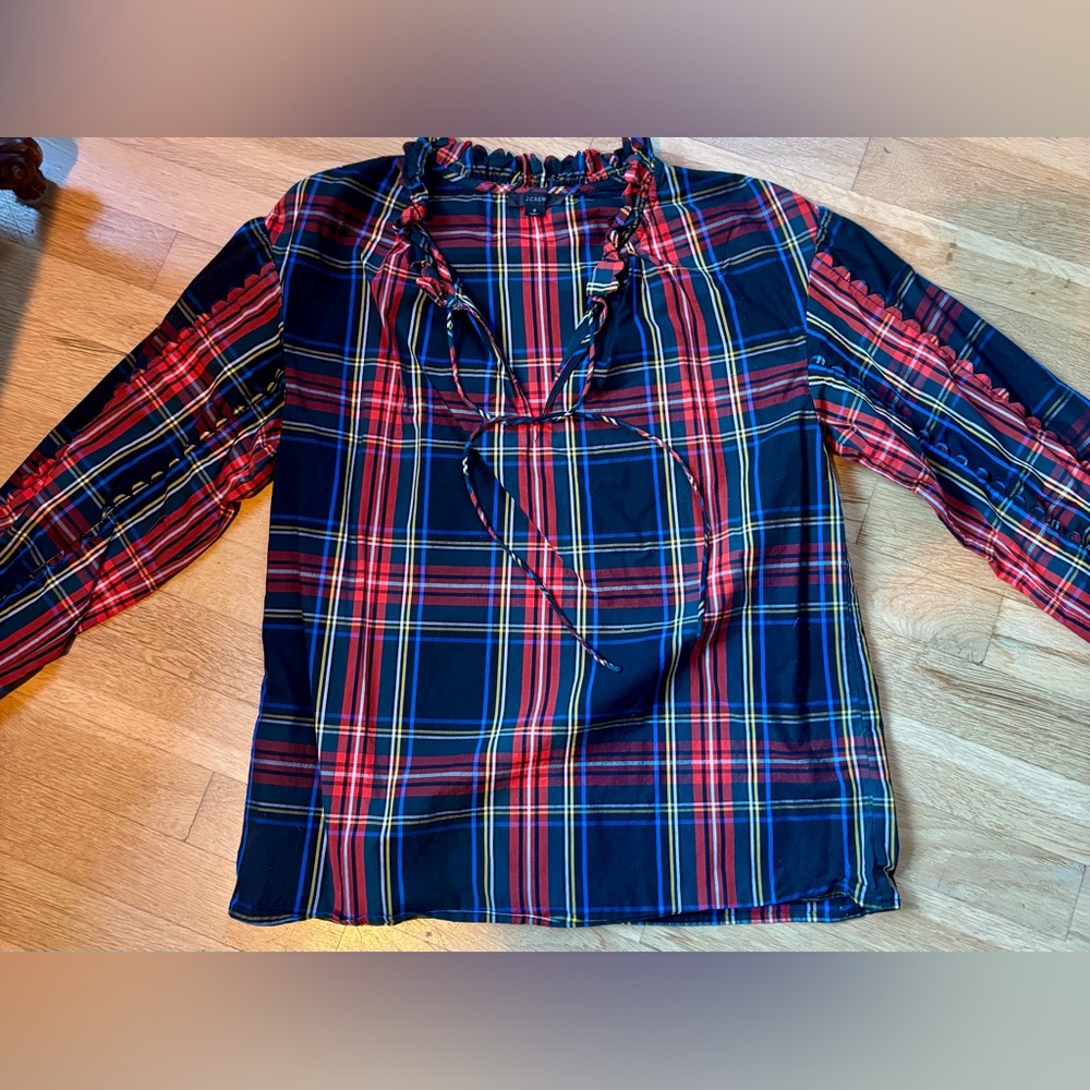 J.Crew Red and Blue Plaid Shirt